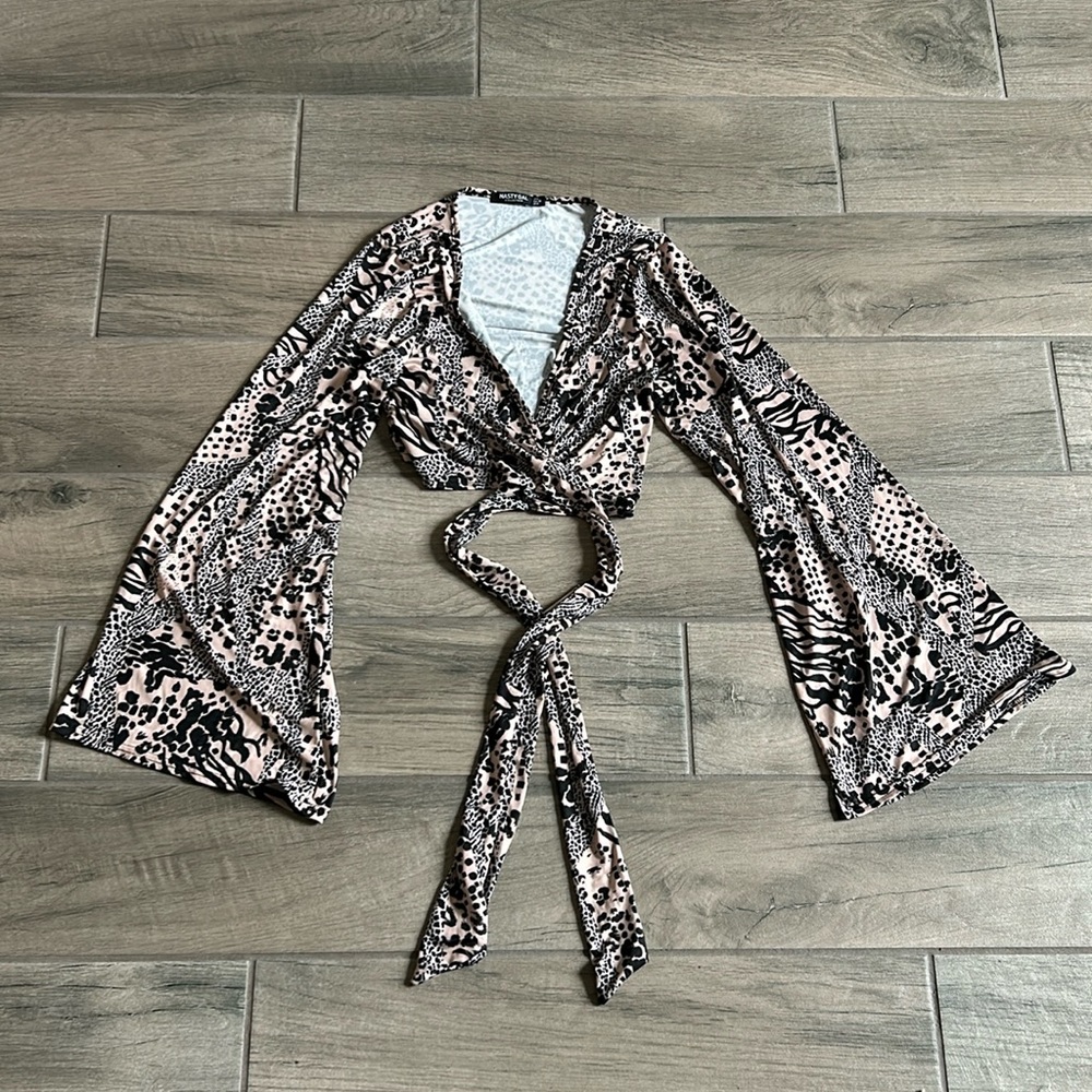 Nasty gal wrap top